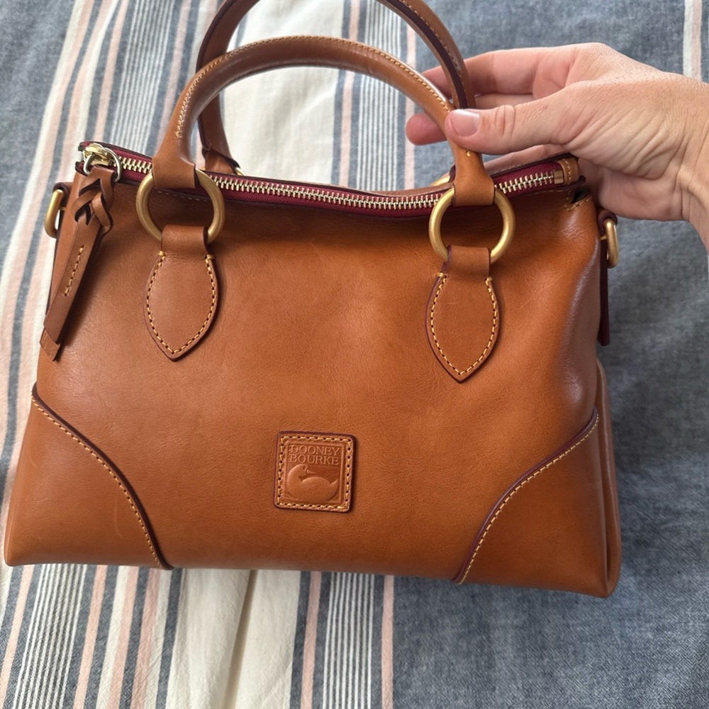 Dooney & Bourke Natural Florentine Leather Satchel